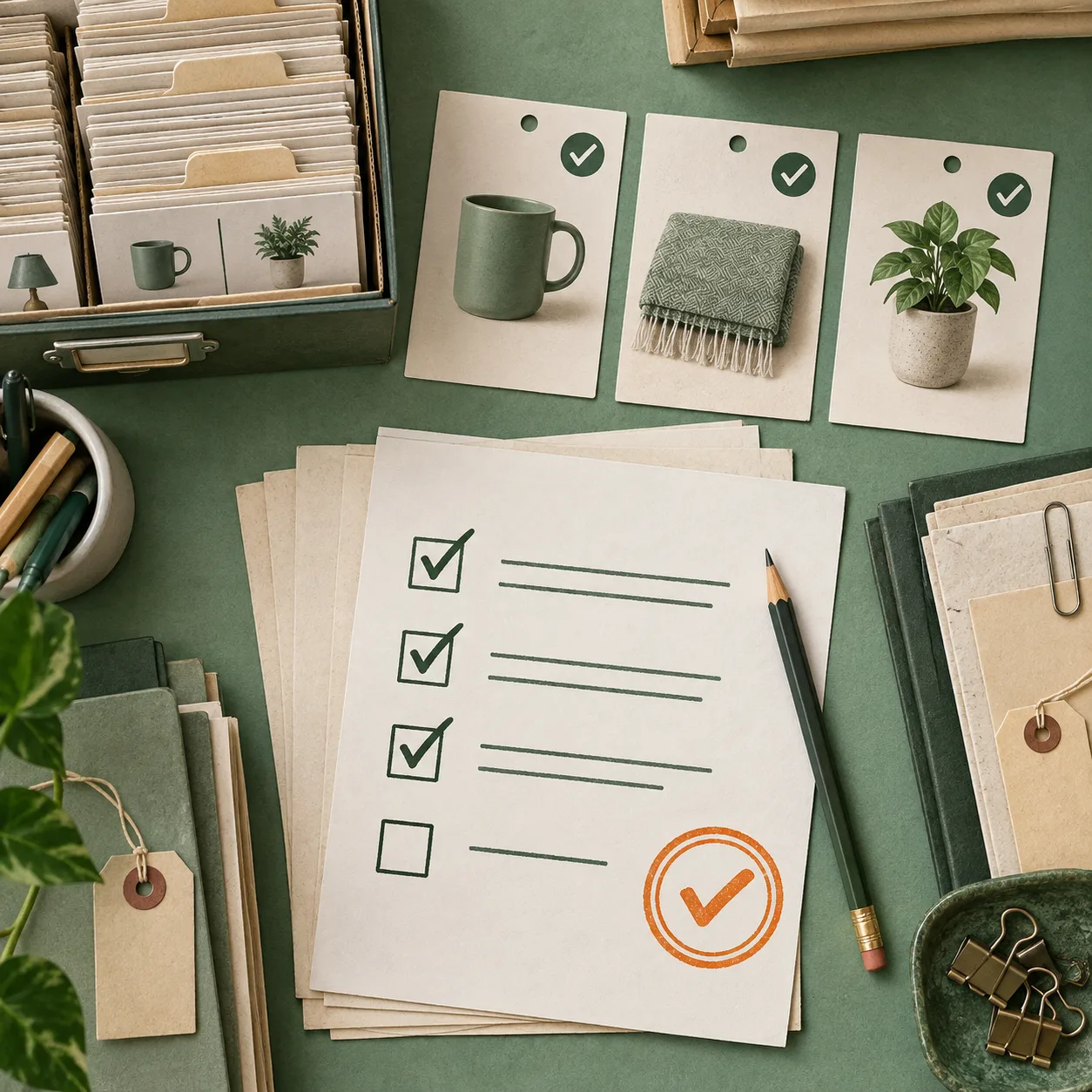 Checklist de test sur un petit lot de fiches Etsy