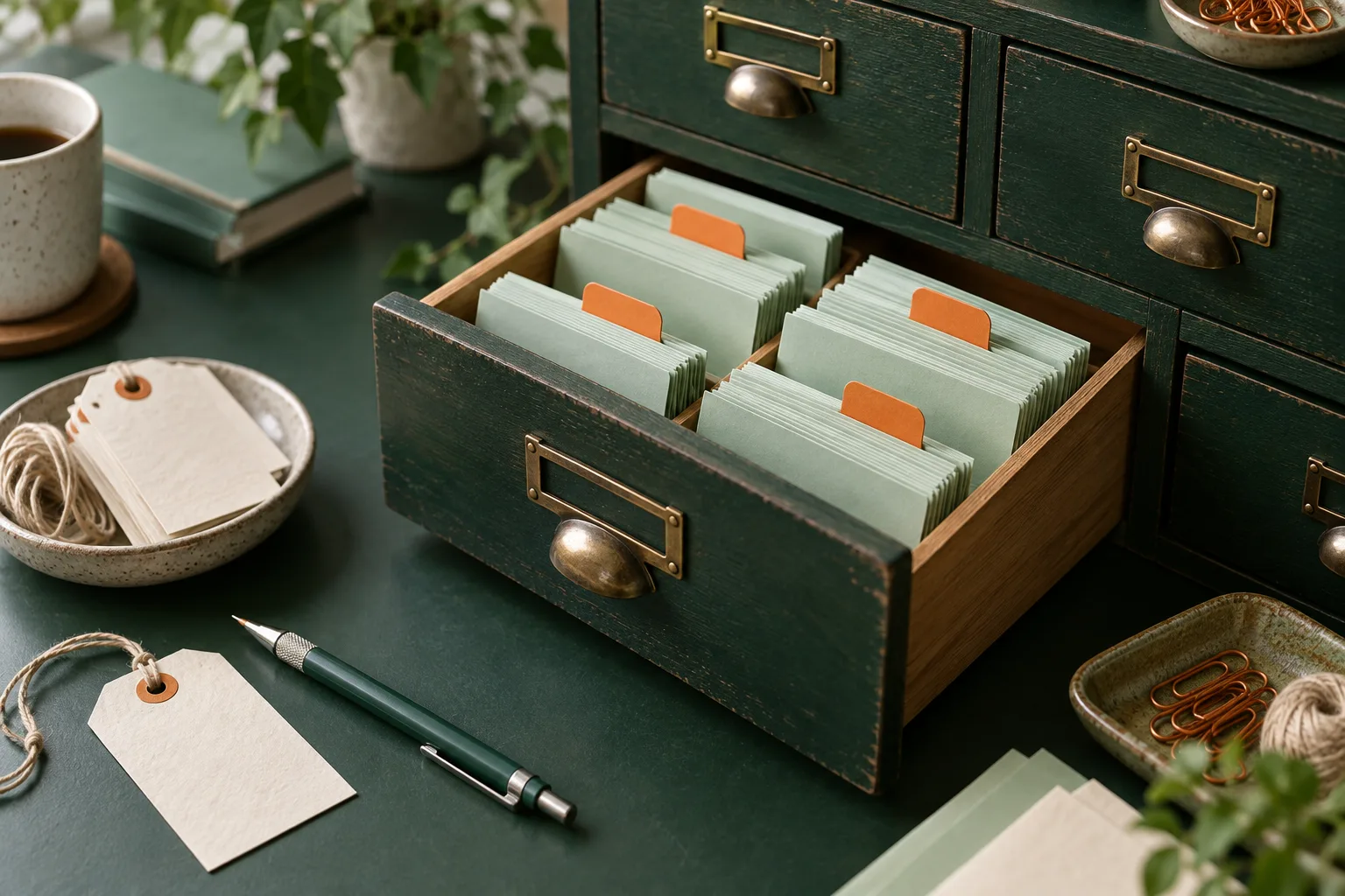 Cartes de catalogue organisees par lots de modifications