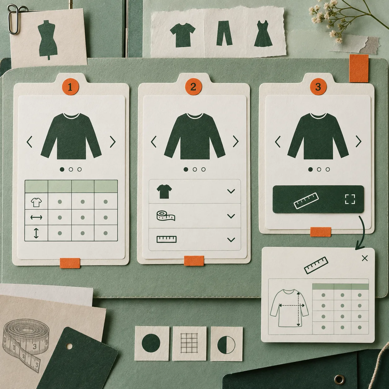 Formats d affichage d un guide de tailles