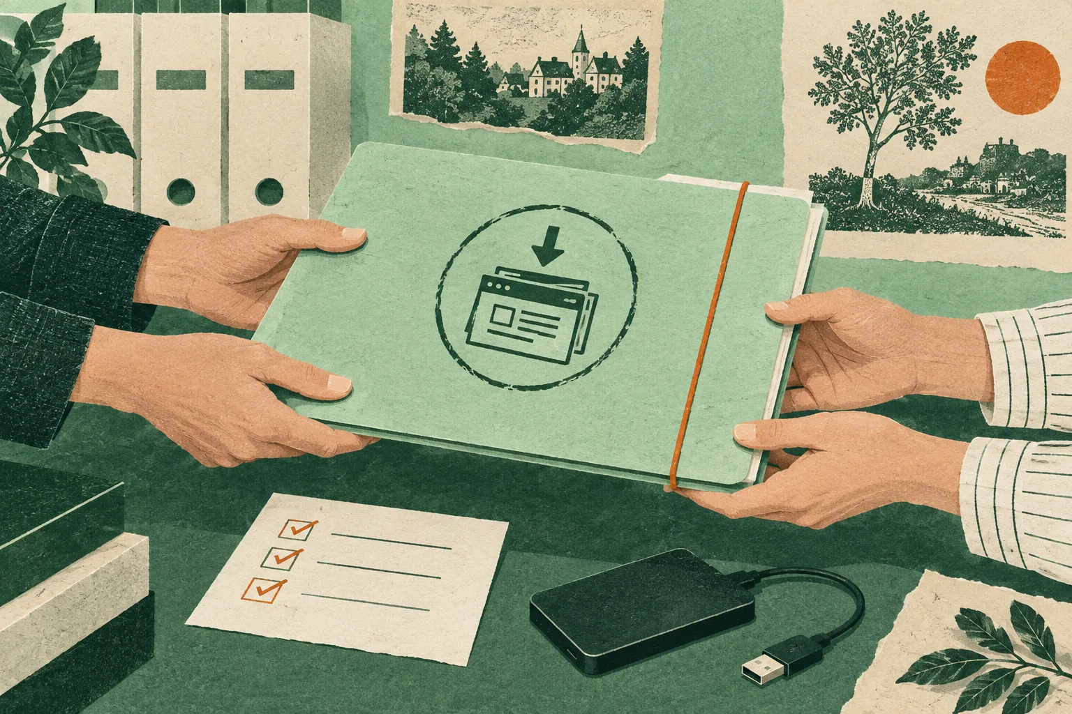 Remise d’une archive de site au client