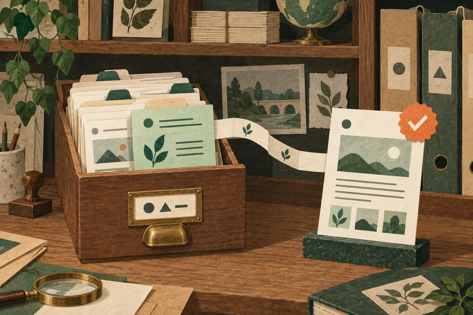 Archive de contenus avec source de reference
