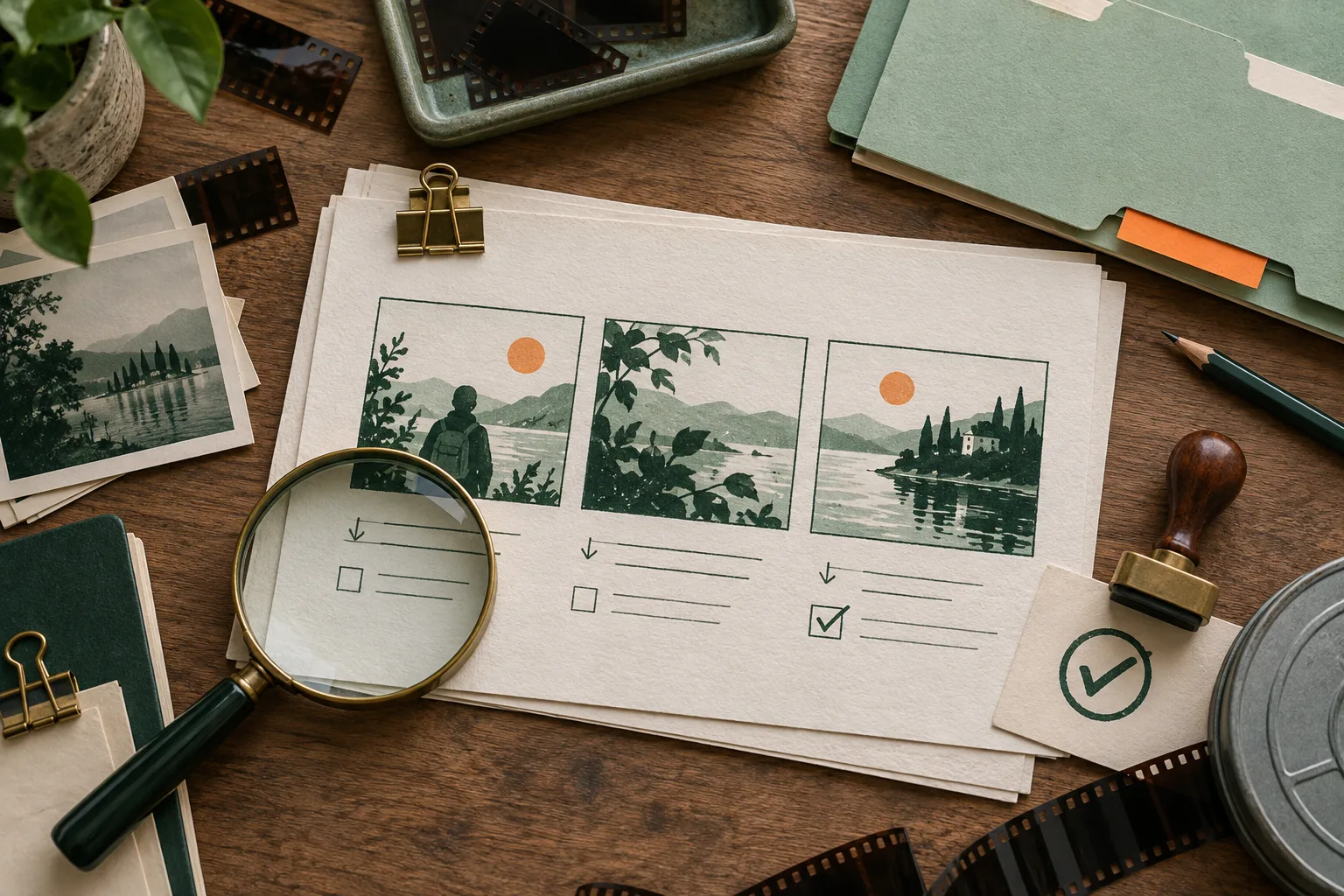 Storyboard en revue avant rendu