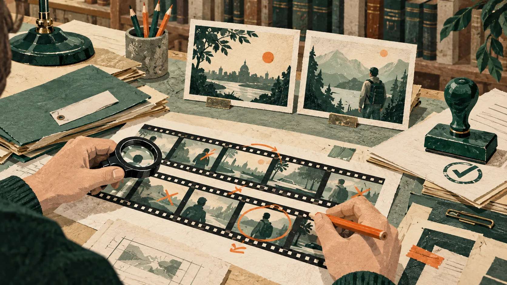 Contrôle visuel d’un film avant livraison