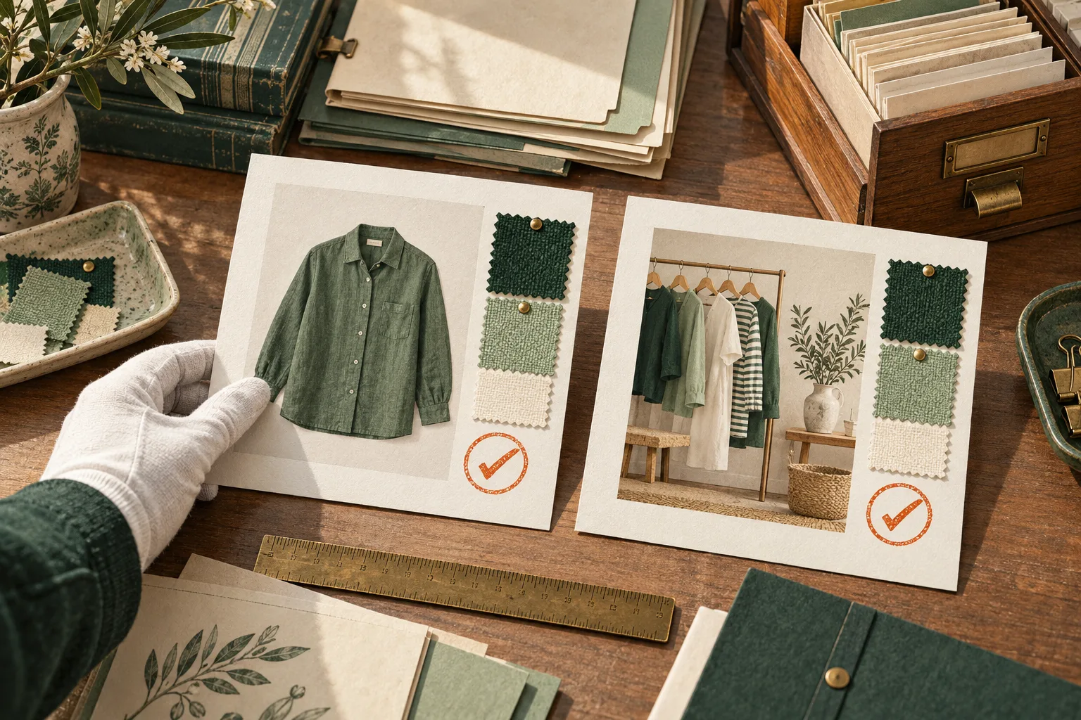Contrôle des nuanciers entre fiche produit et collection