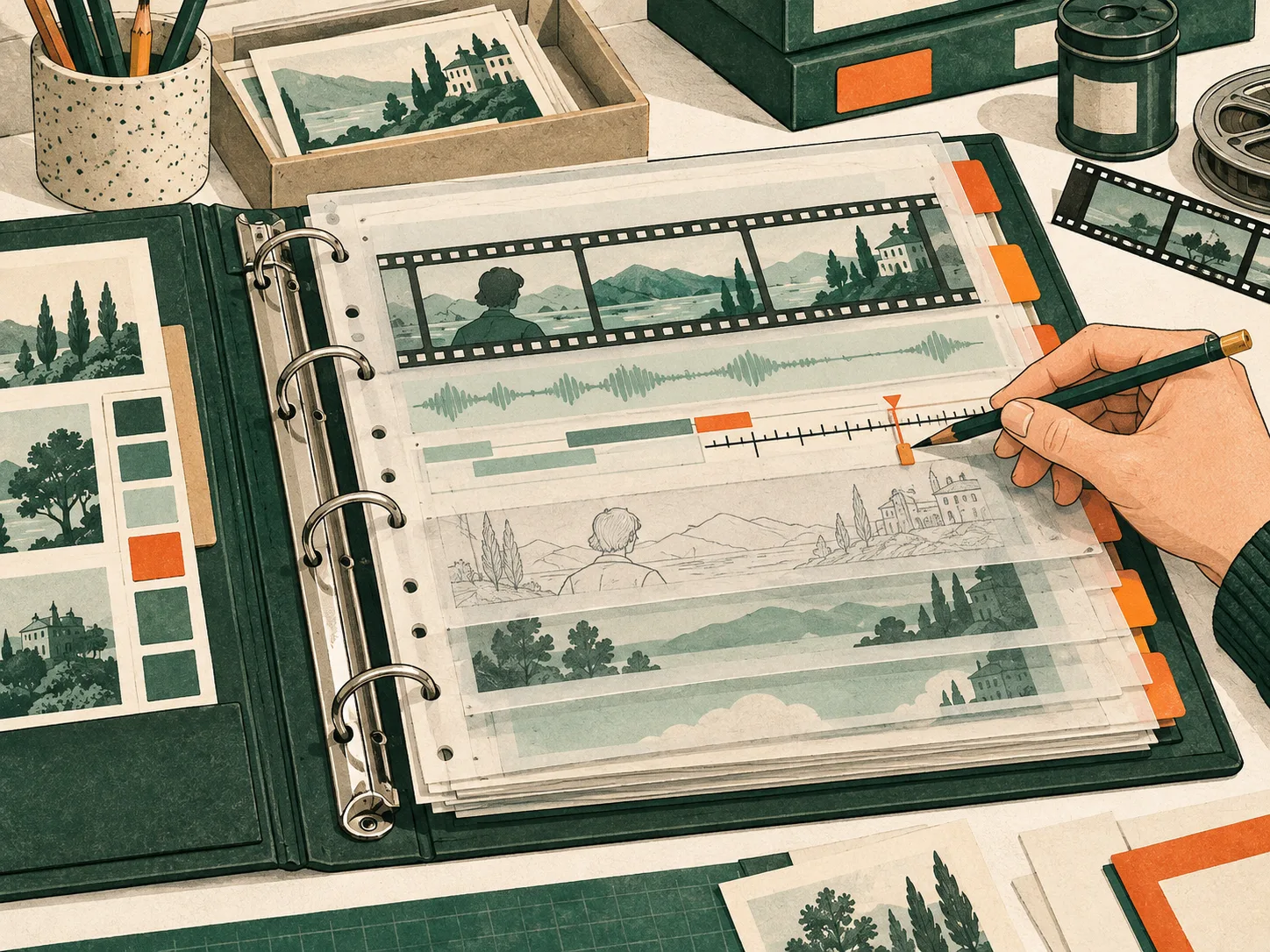 Dossier vidéo structuré et modifiable