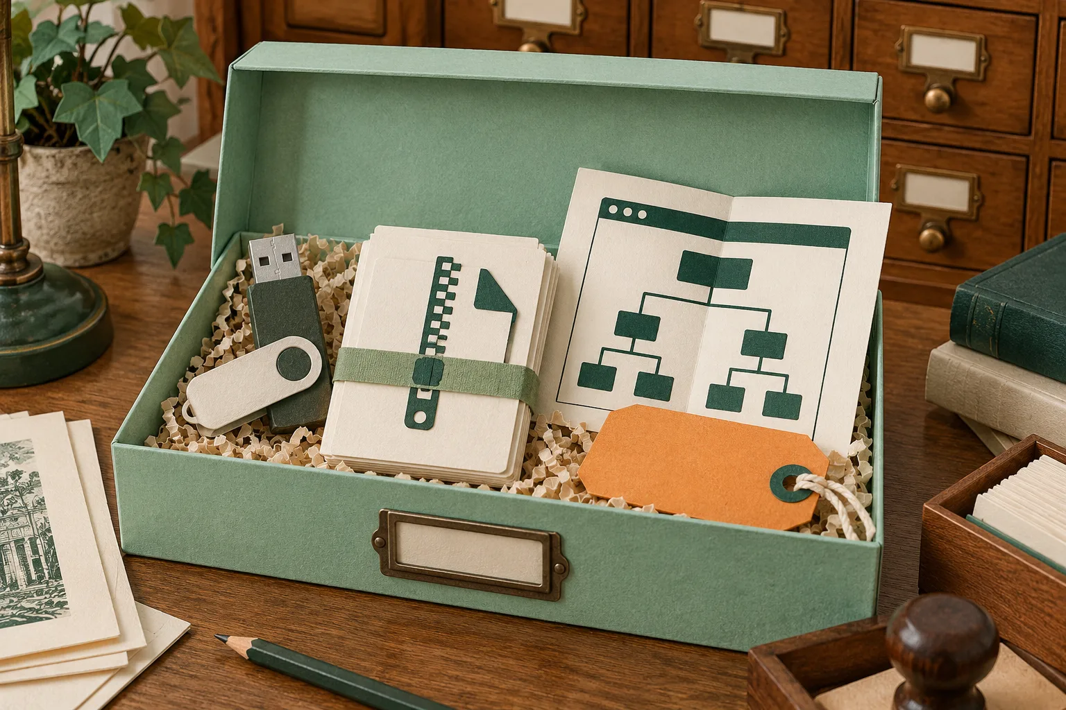 Boîte d’archive pour remettre un site Squarespace exporté